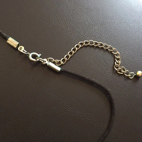 Aqua blue stone necklace - Picture 3 of 5